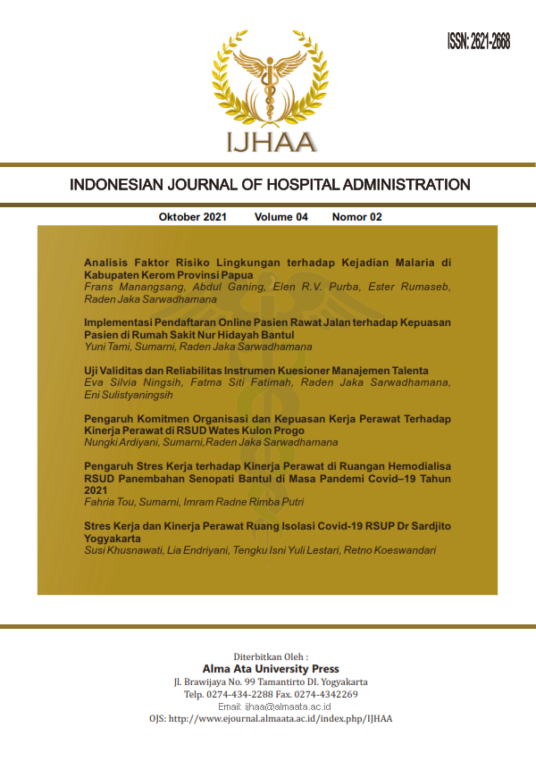 Indonesian Journal of Hospital Administration (IJHAA)