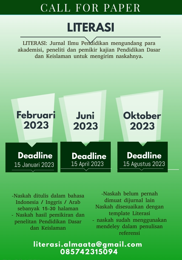 LITERASI (Jurnal Ilmu Pendidikan)